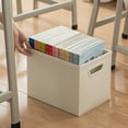 thumbnail image 5 of File Folder Organiser Storage and Filing Box with Handle for File Book Magazine, 5 of 10