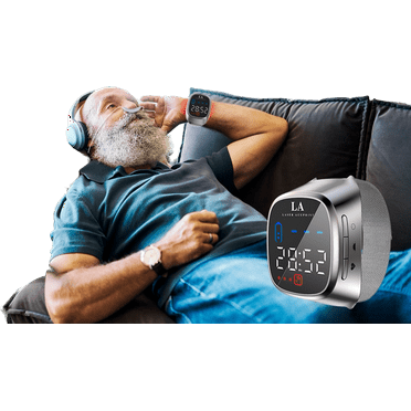 WRIST LASER DEVICE with Heart Rate Display for Rhinitis Relieve Pain Promote Recovery
