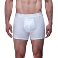 thumbnail image 3 of Boxer Para Hombre De Algodón Pima y Tela Spandex Unbranded Co  Trunk White 2XL (41 44), 3 of 6
