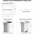 thumbnail image 2 of CCOCC 4 Gallon Garbage Bag Thickened,Tear Resistant,Odorless White Small Garbage Bag with Drawstring Inner Lining of Trash Cans Suitable for Home Offices,Bedrooms,Bathrooms and Toilets (60 Pieces), 2 of 8