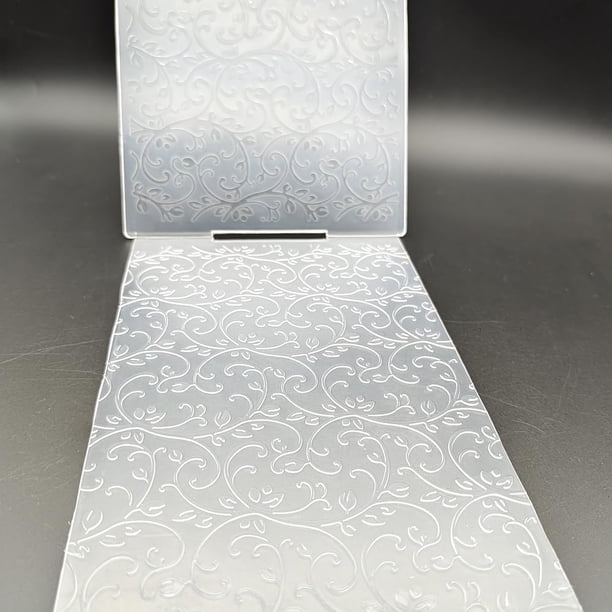 Love Vines Embossing Folder - 5x7 Inch Plastic Texture Plate For Card Making & Scrapbooking
