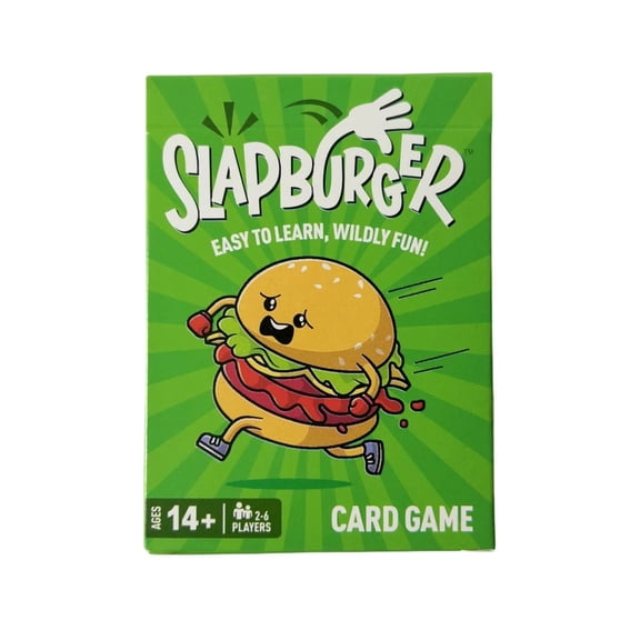Slapburger Card Game Fun Family Games for Game Night Playing Card Games Families Party Gifts 2-6 Players