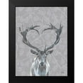 thumbnail image 2 of Norman, Michele 12x14 Black Modern Framed Museum Art Print Titled - Deerly Loved, 2 of 5