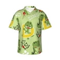 thumbnail image 2 of Yiaed Cute Dinosaurs Cartoon Print Hawaiian Shirt for Men Short Sleeve Button Down Shirts Beach Shirts for Men-X-Large, 2 of 5