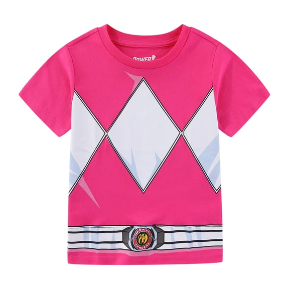 Power Rangers Pink Ranger Short Sleeve T-Shirt (Girls), Sizes 4-8