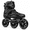 Black-Men7/Women8/26cm, variant on Black Men7/Women8/26cm Inline Skates 3 Wheel High Performance Fitness Speed Racing Adult Unisex