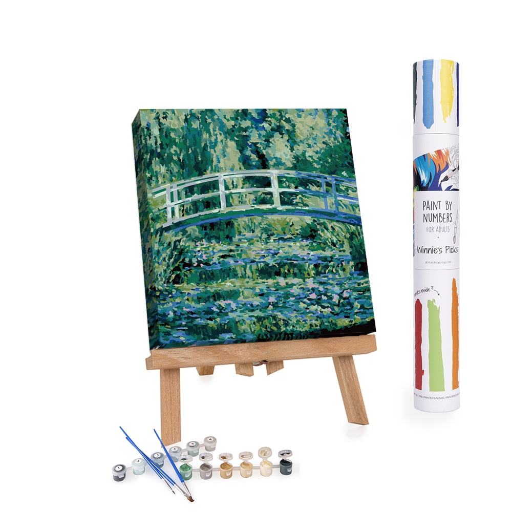 Winnie’s Picks Waterlilies & Japanese Bridge Paint by Number Kit