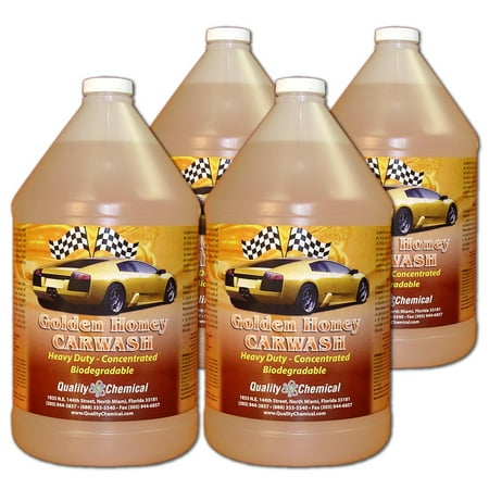 Golden Honey Car Wash - 4 gallon case (Best Rated Car Wash Soap)