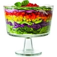 thumbnail image 3 of Royalty Art European Trifle Bowl with Pedestal Large Crystal-Clear Glass Footed Serving Bowl for Trifles Punch Fruit Salad and Desserts Elegant Entertaining Centerpiece, 3 of 4
