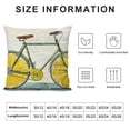 thumbnail image 5 of SHANXI Yellow Style Pillowcase Inspirational Quote Words Animal Fruit Pattern Home Decorative Super Soft Throw Pillow Case Cushion Cover (Lemon Bicycle) 22x22in, 5 of 5