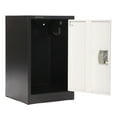 thumbnail image 3 of AdirOffice ALHI62902BW Steel Storage Locker, 1 Tier, 15 x 15 x 24 in., Black Body & White Doors, 3 of 6