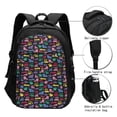thumbnail image 3 of Balery Colorful Excavator Mochila con carga USB para hombre y mujer - Mochila impermeable y antirrobo para laptop con puerto USB para viajes, trabajo, 3 of 7