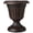 Brushed Copper, variant on PL10CP Classic Traditional Plastic Urn Planter Indoor/Outdoor, 15" x 13", Brushed Copper