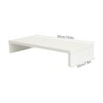 thumbnail image 2 of RENACLIPY 1Pc White Desktop Monitor Rack for Storage Organization and Neck 19.65X7.86X3.14in, 2 of 7