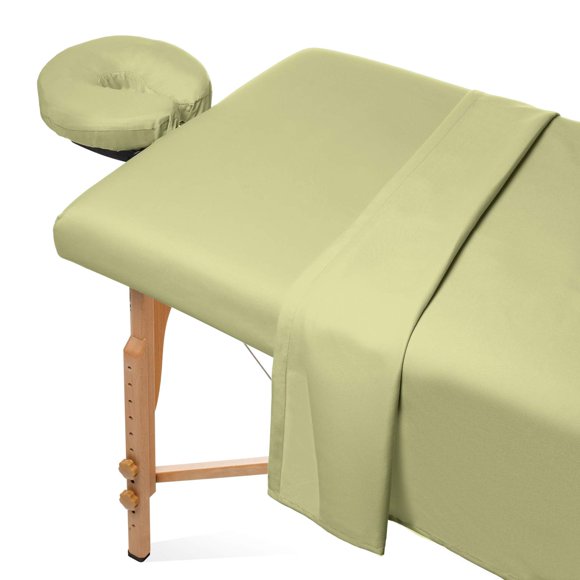 Juego de sábanas de microfibra Saloniture para mesa de masaje, 3 piezas