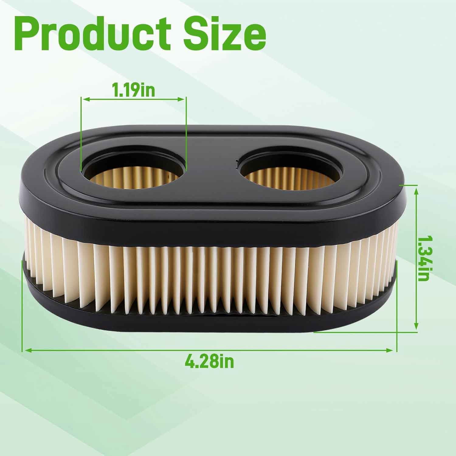 593260 Air Filter & 594106 Cover Replacement Parts Compatible With 650EXI 675EXI 625E Lawn Mower 104M05 103M02 09P702 093J02 Engines