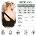 thumbnail image 2 of Ropa interior deportiva push-up para mujer, sujetador deportivo sexy de sujeción media a alta, top de fitness con copas desmontables, color negro, 2 of 5