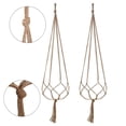 thumbnail image 3 of Advancent Pack of 4 Flower Basket Holder Hanging Garden Decorative Detachable Reusable Balcony Pot Path Park Plant Hanger Rope Tipo 1 2Conjunto, 3 of 6