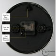 thumbnail image 5 of Clockswise 8-Inch Non-Ticking Quartz Wall Clock with Thermometer & Hygrometer - Battery Operated Aluminum Analog Clock for Temperature & Humidity Monitoring - Ideal for Home, Office or School, Silver, 5 of 7