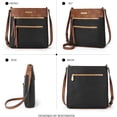 thumbnail image 6 of Crossbody Bags Purses for Women Trendy Soft Leather Shoulder Handbags with Adjustable Strap Zipper Pocket Medium, 6 of 7