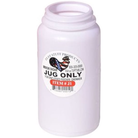 J1 2Lb Feed/1Qt Drink Jug with O Base, Tuff Stuff Products, EACH, EA, Fits 2 lbs