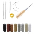 thumbnail image 3 of Leather Craft Tool Kit Repair Kit Leather Hand Sewing Needles Thread Needles Large-Eye Stitching Needles Leather Repair, 3 of 9
