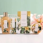 Spa Luxetique Gift Sets for Women - 15 Pcs Vanilla Scent Birthday Gifts Bath Baskets for Her, Luxury Self Care Kits with Tote Bag