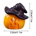 thumbnail image 2 of Halloween Miniature Pumpkin Figurine,Witch Figurine,Castle Figurine,Halloween Resin Crafts Ornament Statue for Indoor Haunted House Party Decoration and Spooky Celebration, 2 of 9