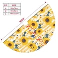 thumbnail image 2 of KLL 36" Christmas Tree Skirt Striped Sunflower Daisy Xmas Tree Skirts Mat for New Year Xmas Holiday Party Indoor Outdoor Home Decoration, 2 of 5