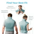 thumbnail image 4 of Pure Enrichment PureRelief XL Back & Neck Heating Pad- Safe Heat Therapy for Sore Muscles, & Pain in Neck, Back, & Shoulders - 4 Heat Settings w/ Auto Shut-Off, Soft Fabric (Sea Glass), 4 of 9