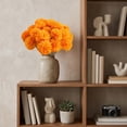 thumbnail image 6 of Cififendec 10Pcs Halloween Artificial Pom-pom Picks, 13.39", Faux Ball Flower Stems for Vase Arrangement, Indoor Table Floral Decor, Household Autumn Vase Filler, 6 of 6