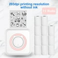 thumbnail image 4 of MesaSe All-in-one Photo Printer Multifunction Portable Printer Wireless Instant Mini Printer Support BT Connection for Smartphone with 11 Paper Rolls 57mm Compatible with iOS Android, 4 of 7
