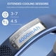 thumbnail image 2 of Ventilador Cuello Portátil 4000mAh Recargable 3 Velocidades Sin Aspas Manos Libres () Azul, 2 of 3
