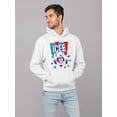 thumbnail image 2 of Polar-Bear ICEE Love - Adorable Cool Heart Graphic Men's Hoodie, 2 of 4