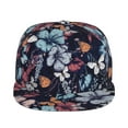thumbnail image 2 of Easygdp Flowers ad Butterflies Baseball Cap with Adjustable Flat Suitable for Head Circumference 22.4-23.6 in, 2 of 9