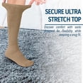 thumbnail image 5 of Diamond Star Diabetic Over the Calf, Non-binding Premium Cushion Cotton Knee High Comfortable Socks for Men (Beige- 6 Pairs, Socks Size 13-16), 5 of 6