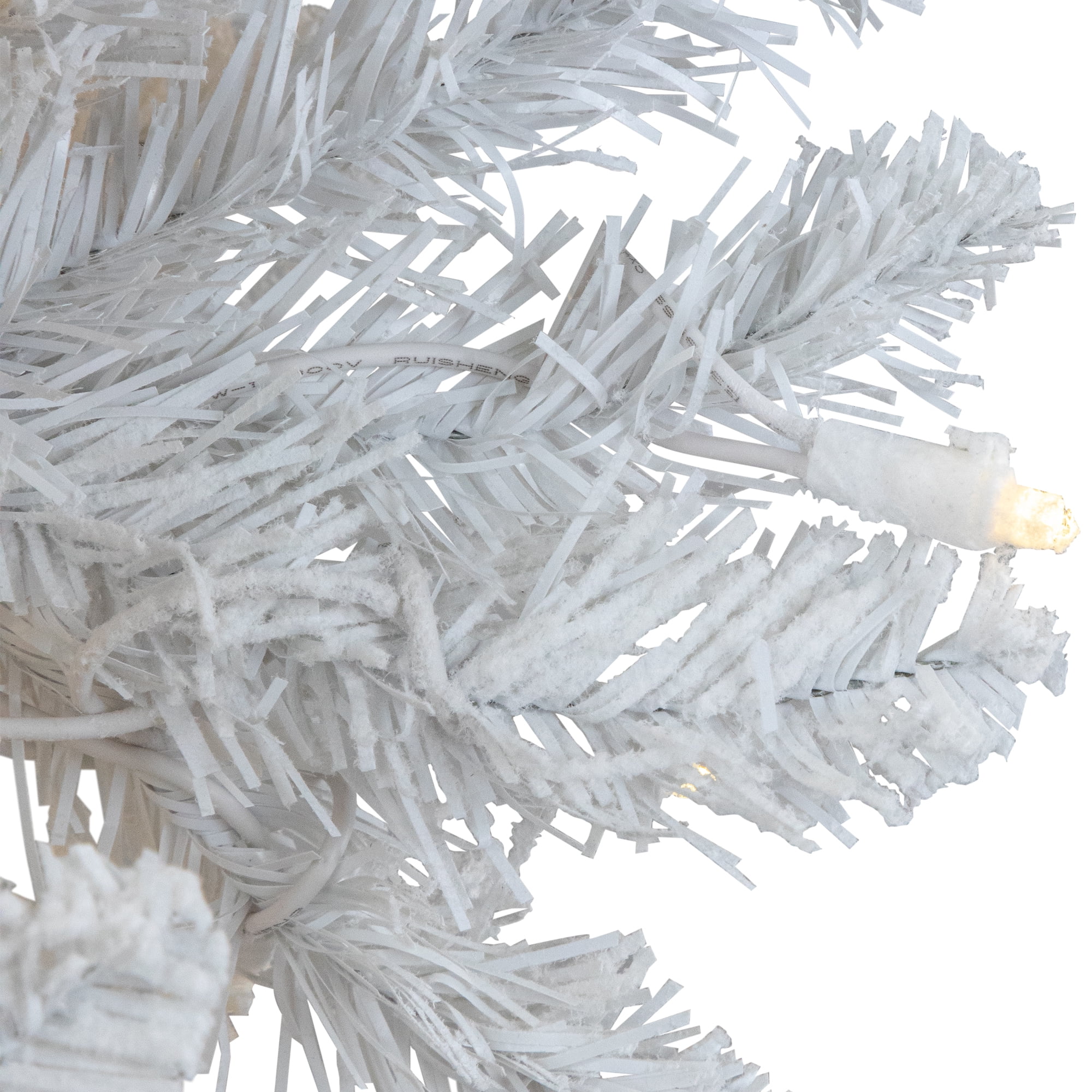 Northlight Clear LED White Prelit Slim Christmas Trees, 7.5'