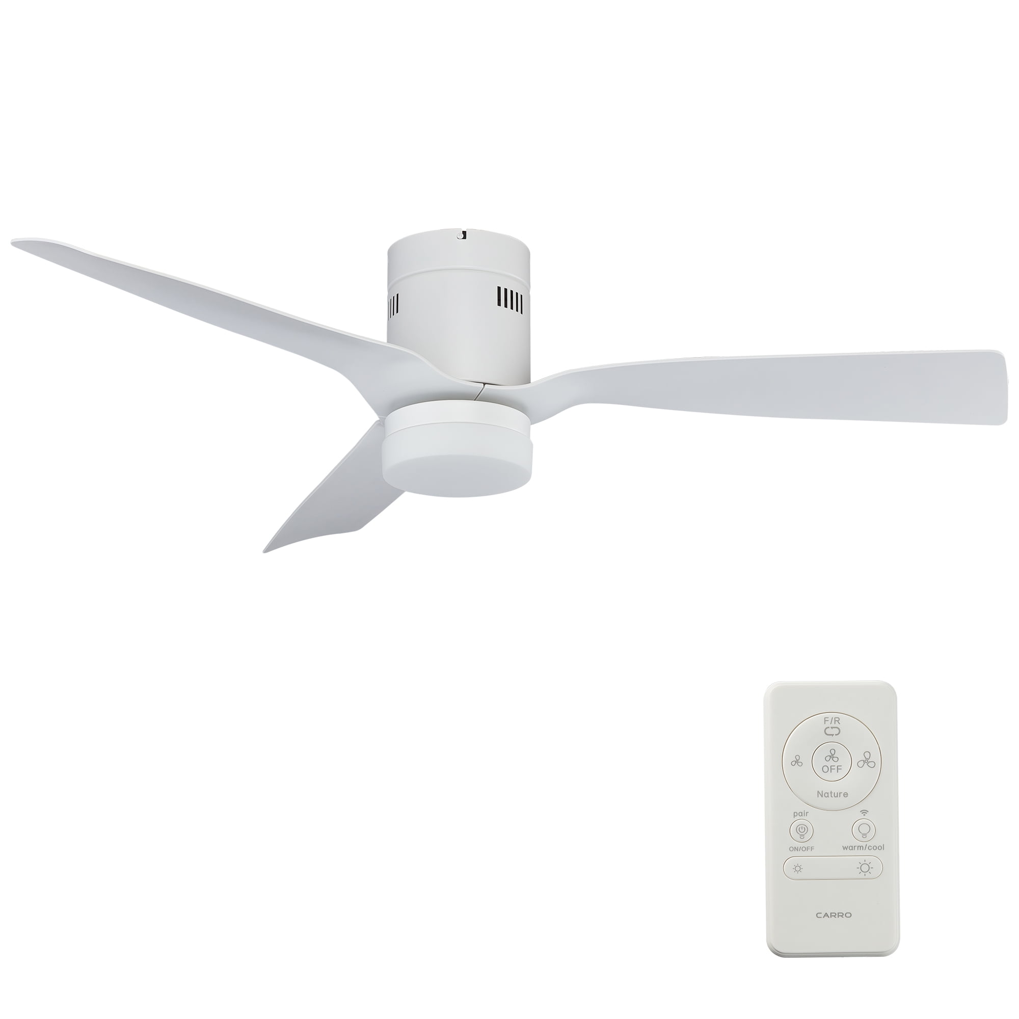 52 inch Indoor/Outdoor Smart Ceiling Fan, Dimmable LED Light Kit & Remote Control, Works with