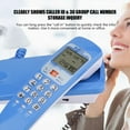 thumbnail image 5 of Dioche Wall Mounted Telephone Landline Telephone FSK/DTMF Caller ID Telephone Corded Phone Desk Put Landline Fashion Extension Telephone for, 5 of 6