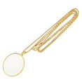 thumbnail image 1 of TISHITA 3-4pack Necklace Chain Magnifying Glass Reading Magnifier Loupe 5X Gold 3 Pcs, 1 of 8