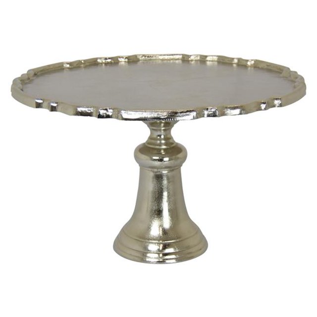 Plutus Brands PBTH92479 Support à Gâteau en Métal&44; Argent