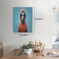 thumbnail image 2 of KLL Cool Dog In Hoodie Print Farmhouse Canvas Wall Art,Wall Decorations For Living Room Office Canvas Wall Decor for Home Decorations, 12'×16’’, 2 of 8