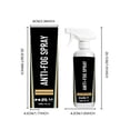 Eespoir Defogger Spray, 120ml Glass Window Anti Fog Solution, Long ...
