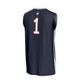 thumbnail image 3 of Unisex GameDay Greats #1 Navy UConn Huskies Lightweight Collegiate Basketball Fashion Jersey, 3 of 4