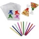 thumbnail image 2 of BRILLAR Bolsas transparentes para dulces con lazos de colores variados - Paquete de 50 - Bolsas de plástico transparente para dulces, galletas, refrigerios - Perfectas para cumpleaños y el, 2 of 5