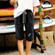 thumbnail image 3 of Pantalones Cortos Casuales Impresos de la Cintura Elástica con Bolsillos, Pantalones Casuales para Todo el Uso Diario de la Temporada, 3 of 5