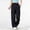 *Black, variant on ClodeEU Women's Breathable Cargo Pants with Drawstring Waist , Solid Color Casual Outdoor Hiking Pants with Pockets Wine,Womens Plus XXL