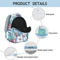 thumbnail image 4 of Hawaii Tropical Wind Palm Leaves Backpack: Perfect Gift for Campus Commute, Durable Lightweight Laptop Daypack for Students, Large Capacity Bookbag for Daily Use, 4 of 6