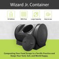 thumbnail image 3 of Good Ideas Compost Wizard Jr Outdoor Garden Compost Bin Container, Black, 3 of 13