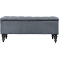 thumbnail image 5 of MAYPEX 38'' Indoor Ottoman Rectangular Storage Ottoman Flip Top Coffee Table Seat Smooth Hinge Lid Storage Bench for Living Room, Bedroom, Office, Denim Blue, 5 of 12